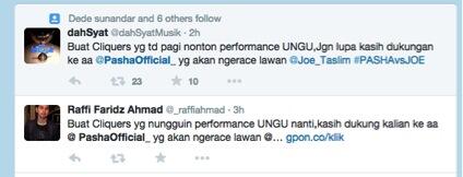 Pasha Ungu Dan Joe Taslim Ribut DI Twitter Gan 