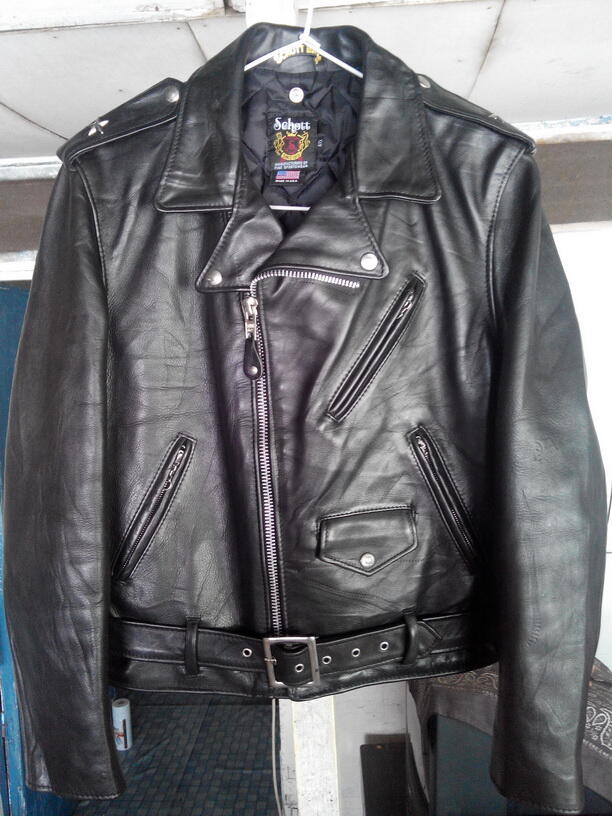 JAKET KULIT|LEATHER JACKET SCHOTT 613 ONE STAR|CAFE RACER|ROCKER|BIKERS MULUSSS
