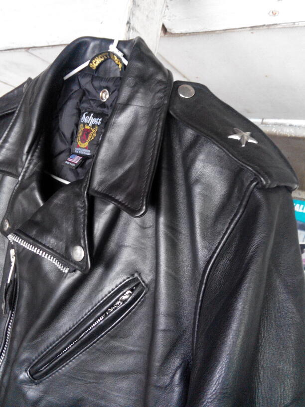 JAKET KULIT|LEATHER JACKET SCHOTT 613 ONE STAR|CAFE RACER|ROCKER|BIKERS MULUSSS