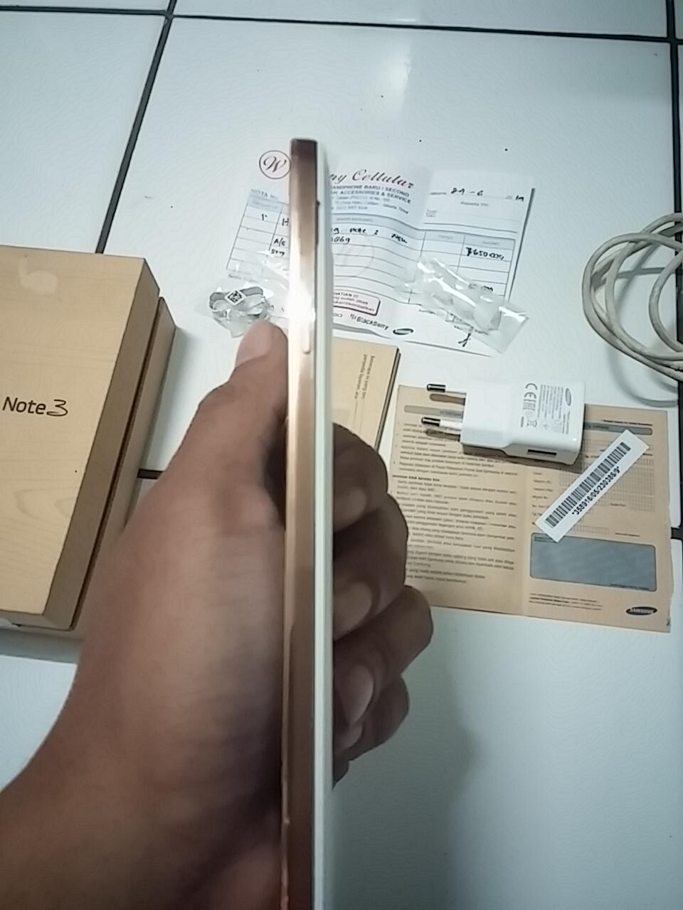 samsung galaxy note3 rose gold white mulus garansi panjang