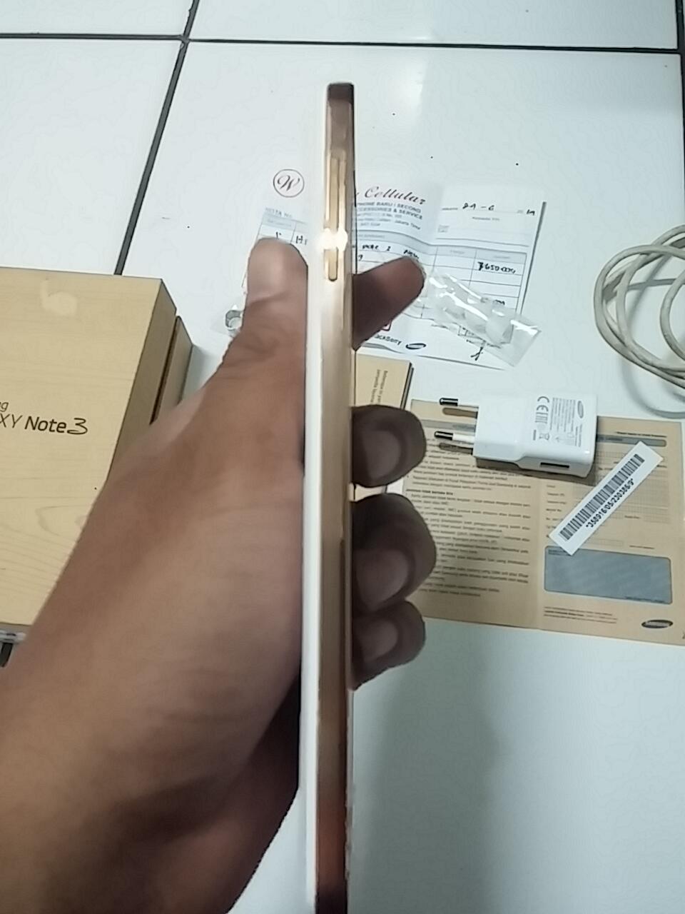 samsung galaxy note3 rose gold white mulus garansi panjang