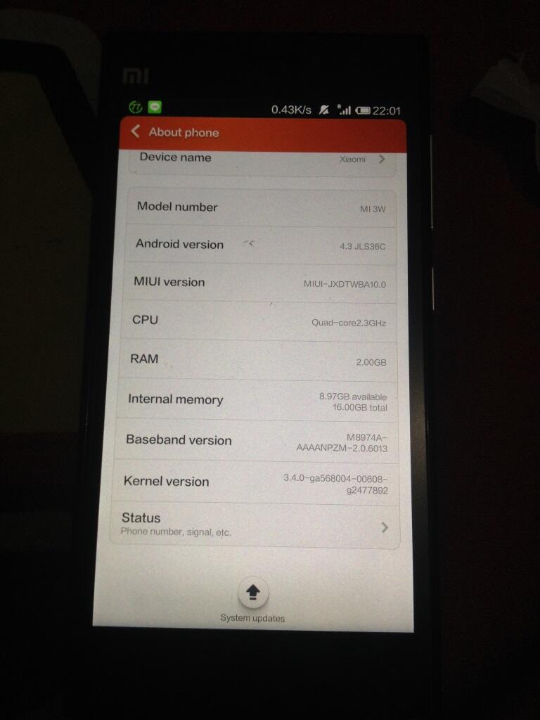 WTS XIAOMI Mi3 mulussss.. mampir dulu gan !!!