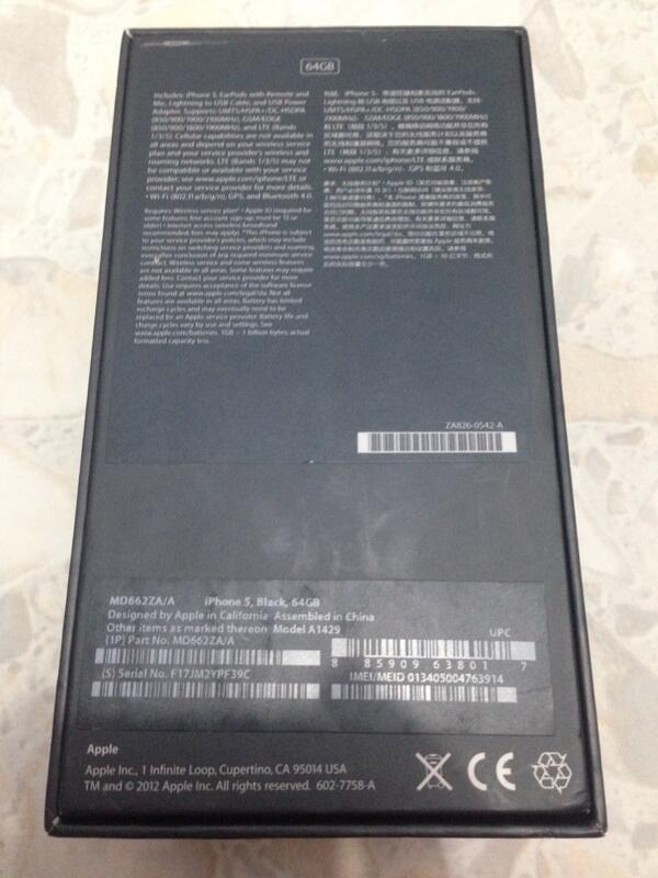 Jual Iphone 5 64gb Black Super Murah