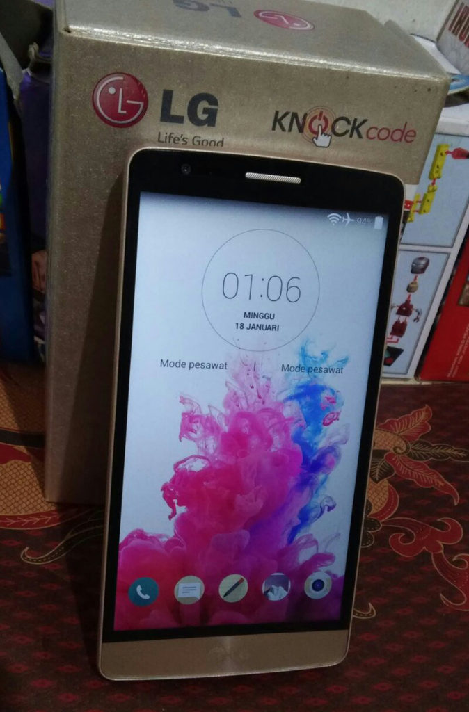 LG G3 BEAT BLACK GOLD LENGKAP