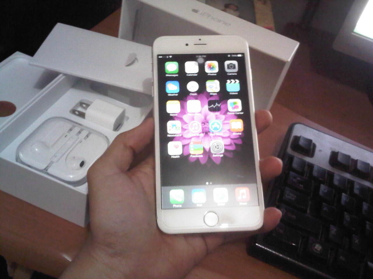 Iphone 6+ 16GB Silver FU MURAH GAN !!! MULUS LIKE NEW !!!