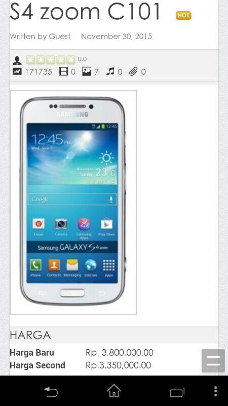 BNIB samsung galaxy s4 zoom...murah!!!