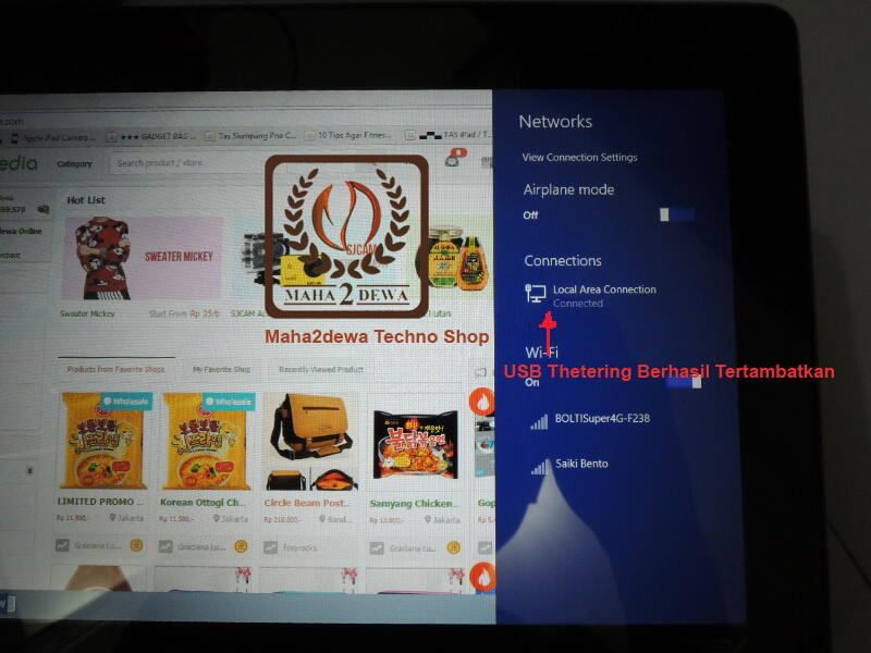 Micro USB On The Go OTG to Micro USB Tablet Windows Android untuk Charge Data Modem