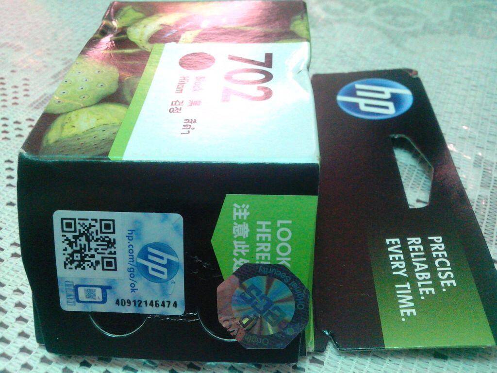 Tinta Printer HP 702 Black (ORIGINAL)