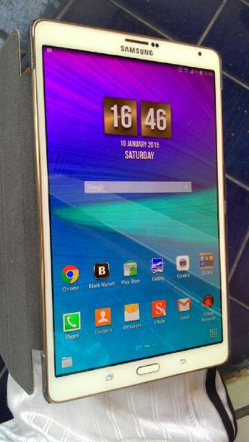 samsung galaxy tab s sm-t705 white gold mulus garansi panjang