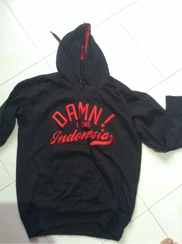 Hoodie dam i love indonesia