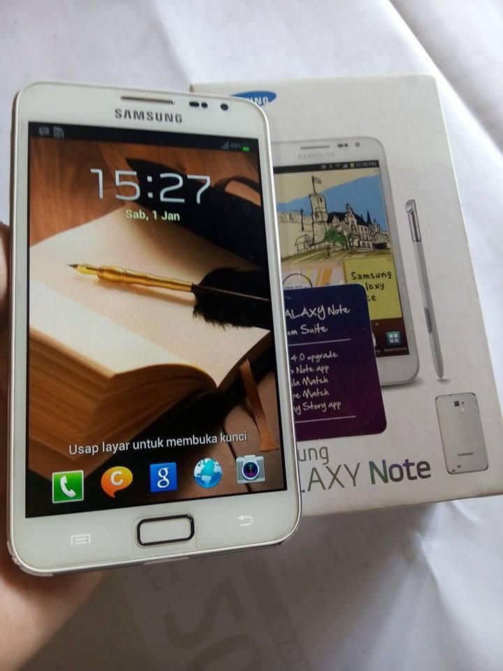 Samsung Galaxy Note 1 N7000 White Masih Segel Terawat