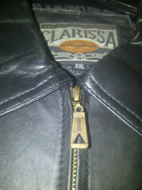 Jaket Kulit , Nyaman, Tebal, Hitam - Baru