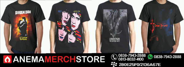 Jual kaos music/kaos band
