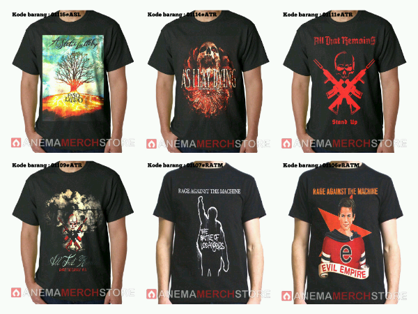 Jual kaos music/kaos band