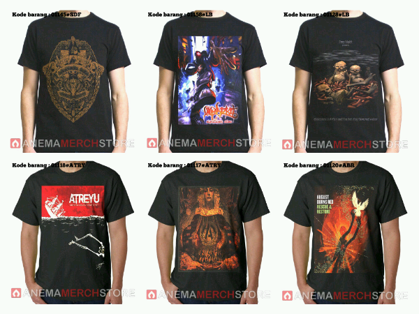 Jual kaos music/kaos band