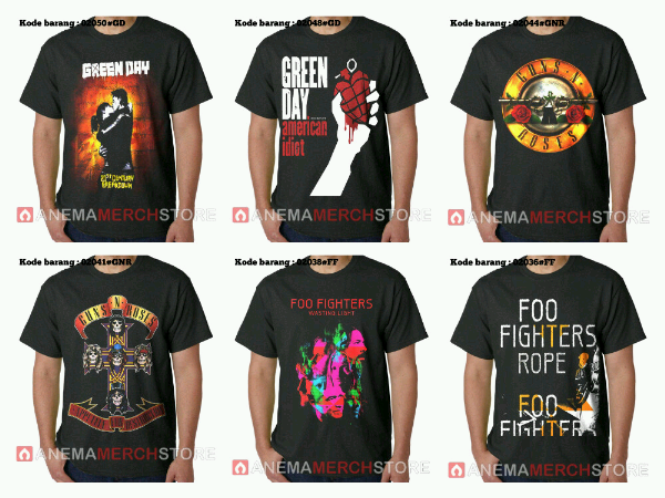 Jual kaos music/kaos band