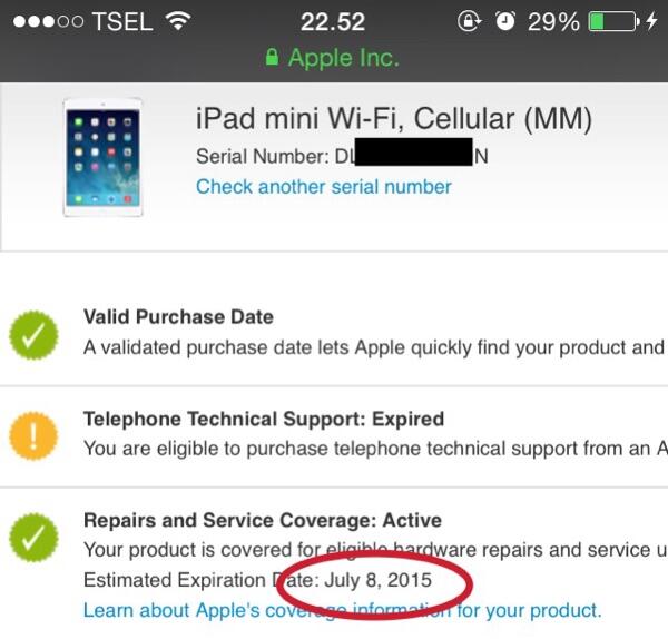 WTS Ipad Mini 1 32Gb | Wifi & Cell | Garanasi Panjang | Murah | BU