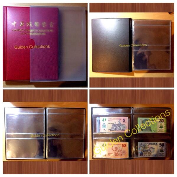 Aksesoris numismatik Album uang kertas,Refil dan lain-lain LENGKAP !!!