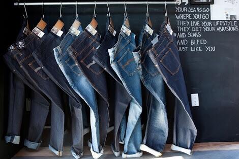 Denim Jeans Nudie KW Super Premium size 30 ( 1:1 halus seperti ORI )