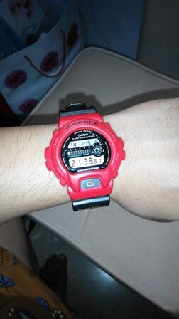 G-Shock GShock DW 6900 Red Custom Murah Meriah