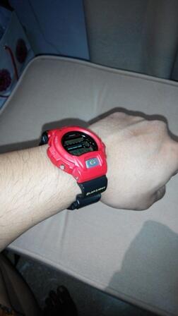 G-Shock GShock DW 6900 Red Custom Murah Meriah