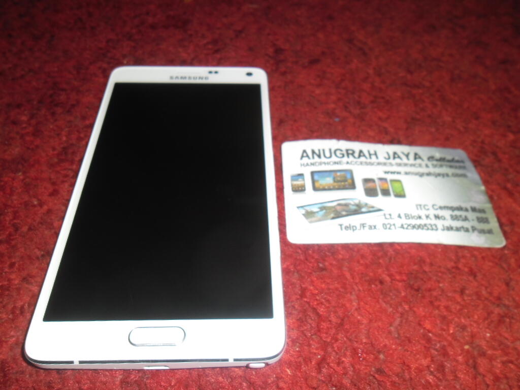 Samsung Galaxy Note 4 N910H White Mulus 99%, Garansi SEIN 10 Bulan Bonus Flipcover