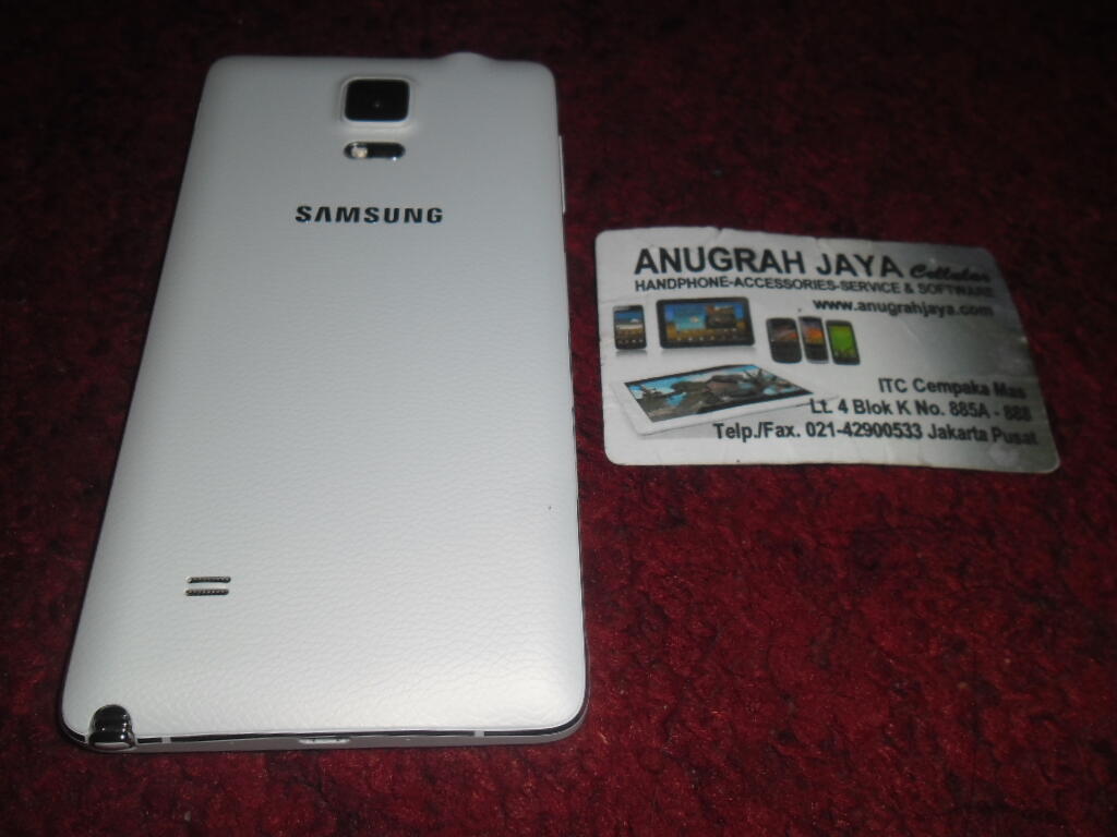 Samsung Galaxy Note 4 N910H White Mulus 99%, Garansi SEIN 10 Bulan Bonus Flipcover