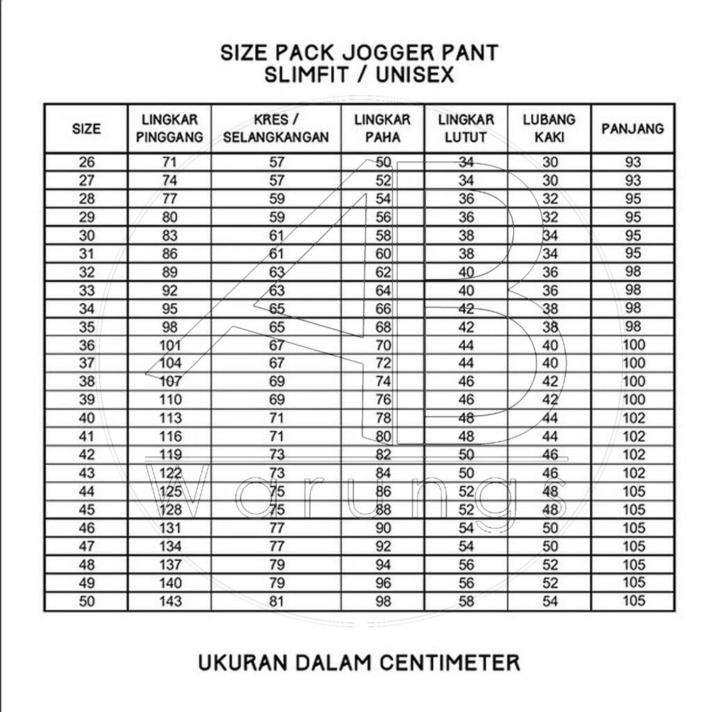 Custom Jogger Pants, Big Size Masuk Gan
