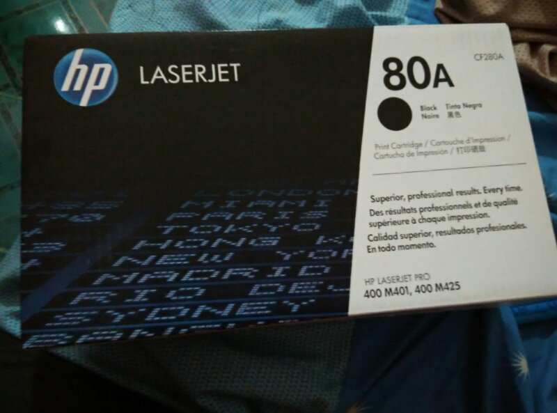 HP 80A Black Original LaserJet Toner Cartridge (CF280A)