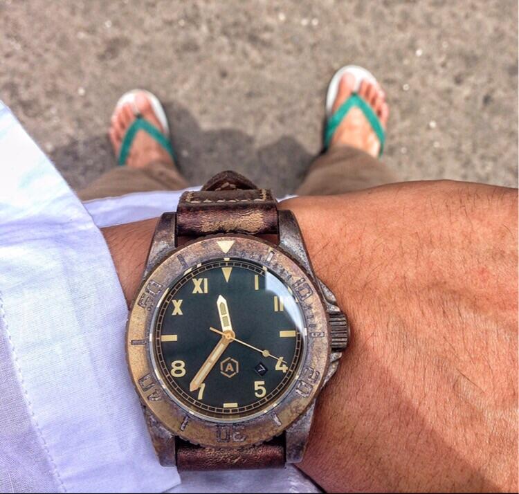 Ancon Sea Shadow California Dial Bronze + Tunx Strrap
