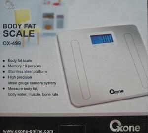 Oxone Body Fat Scale Ox-499 (Timbangan Digital Untuk Menimbang Berat Badan)