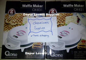 Waffel Maker, Panggangan Pembuat Waffel, Oxone Waffle Maker kode OX 831, Waffel Maker