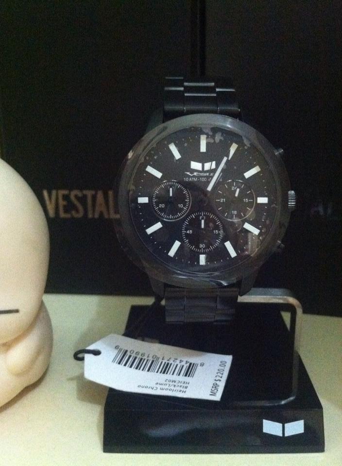 Jam Tangan merk Vestal / Vestal HEIRLOOM CHRONO BLack (MURAH Gan)