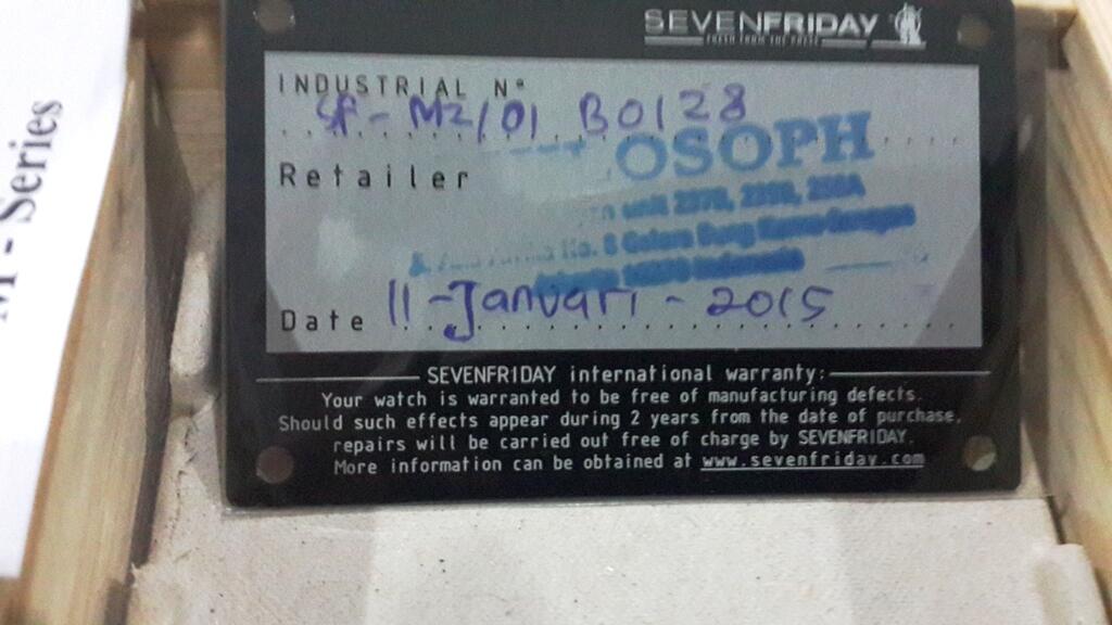 Sevenfriday M Series M2 phylosoph Jakarta