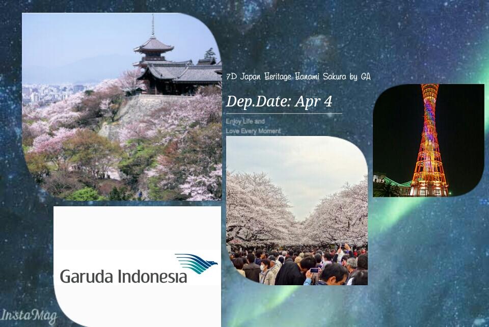 TOUR STATUS 7D JAPAN HERITAGE HANAMI SAKURA by GARUDA INDONESIA