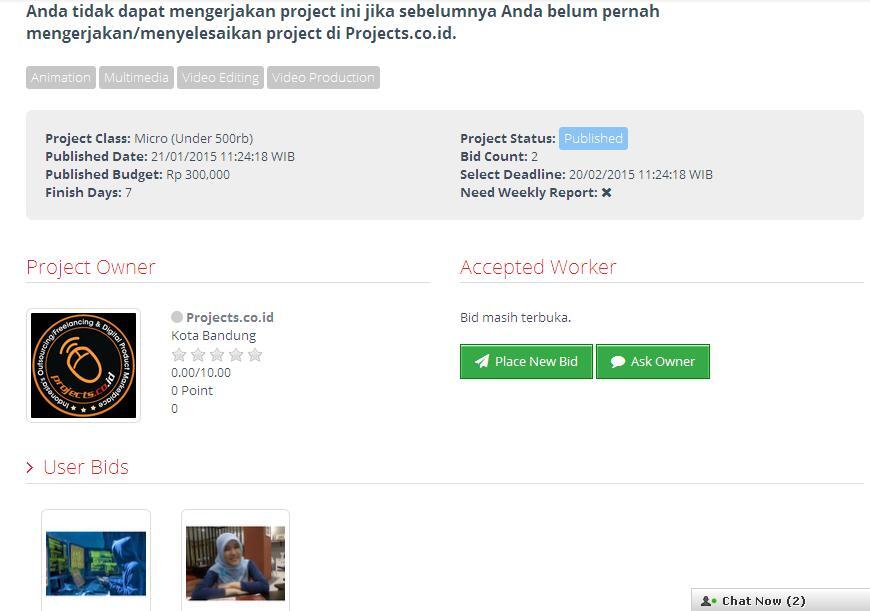 &#91;LOWONGAN FREELANCE&#93; Membuat video testimoni untuk Projects.co.id - Part 3