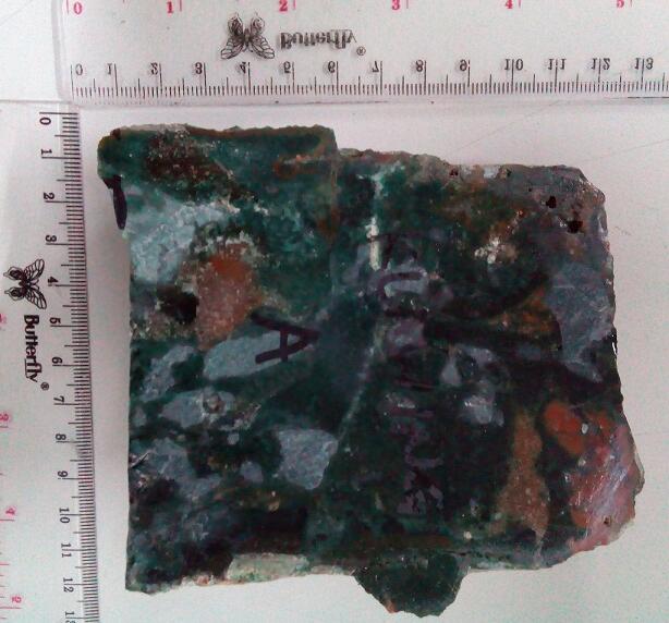 Batu Bahan/Rough Pancawarna Klawing Big Size