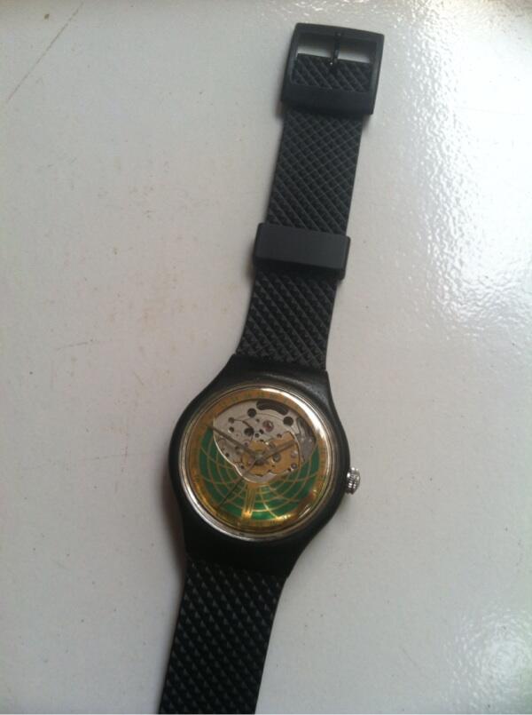 Jual SWATCH Automatic AG1993 Rubber Strap Watch ORIGINAL 