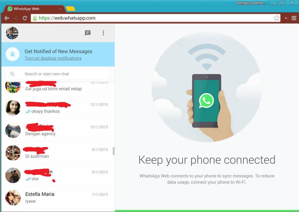 &#91;TIPS&#93; Cara Mudah Chat dengan WhatsApp di PC 