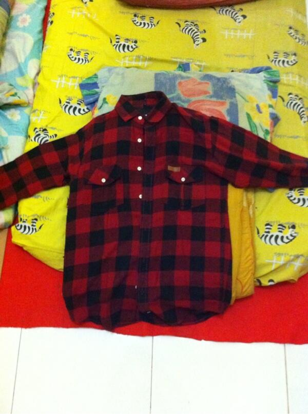 flannel merah murah gan!! Depok
