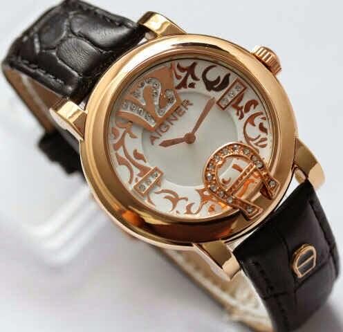 Jam tangan Aigner batik polos