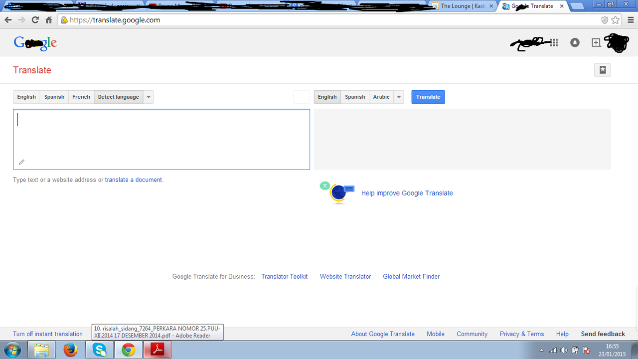 Tebak"an Tentang Score TOEFEL nya Google Translate???????