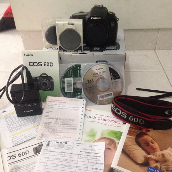 For Sale Canon EOS 60D Body Only murah plus bonus! MALANG