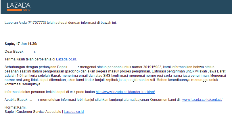 Kecewa dengan Lazada.co.id &quot;Toko Online Terbesar dan Terpercaya&quot;