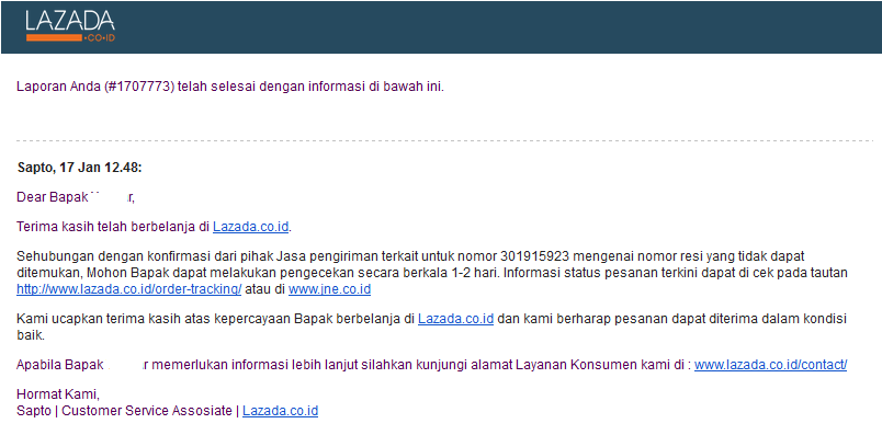 Kecewa dengan Lazada.co.id &quot;Toko Online Terbesar dan Terpercaya&quot;
