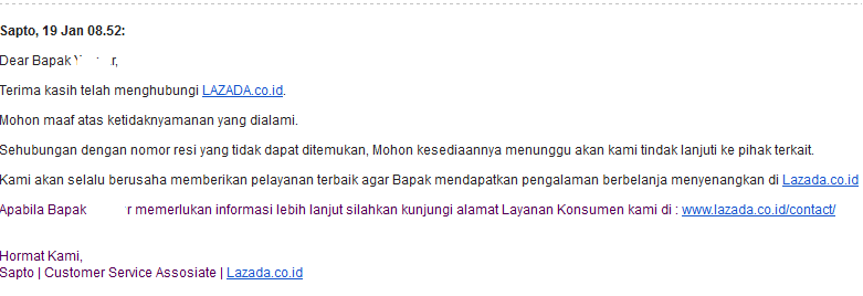 Kecewa dengan Lazada.co.id &quot;Toko Online Terbesar dan Terpercaya&quot;