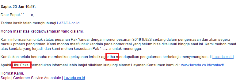 Kecewa dengan Lazada.co.id &quot;Toko Online Terbesar dan Terpercaya&quot;