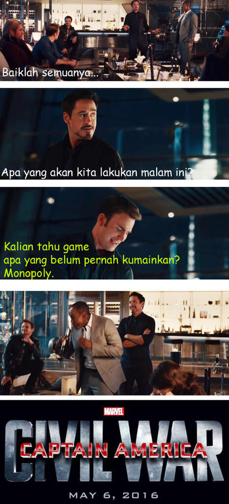 &#91;Share&#93; Kumpulan Meme Captain America 3: Civil War &#91;Fans Marvel Masuk :D&#93;