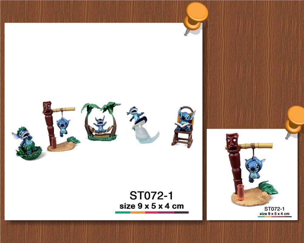 Set Pajangan, Model Kit, Action Figure, Mainan, Lilo & Stitch Walt Disney