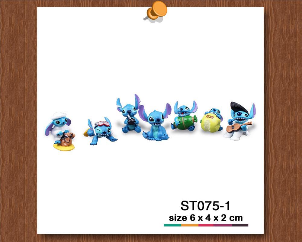 Set Pajangan, Model Kit, Action Figure, Mainan, Lilo & Stitch Walt Disney